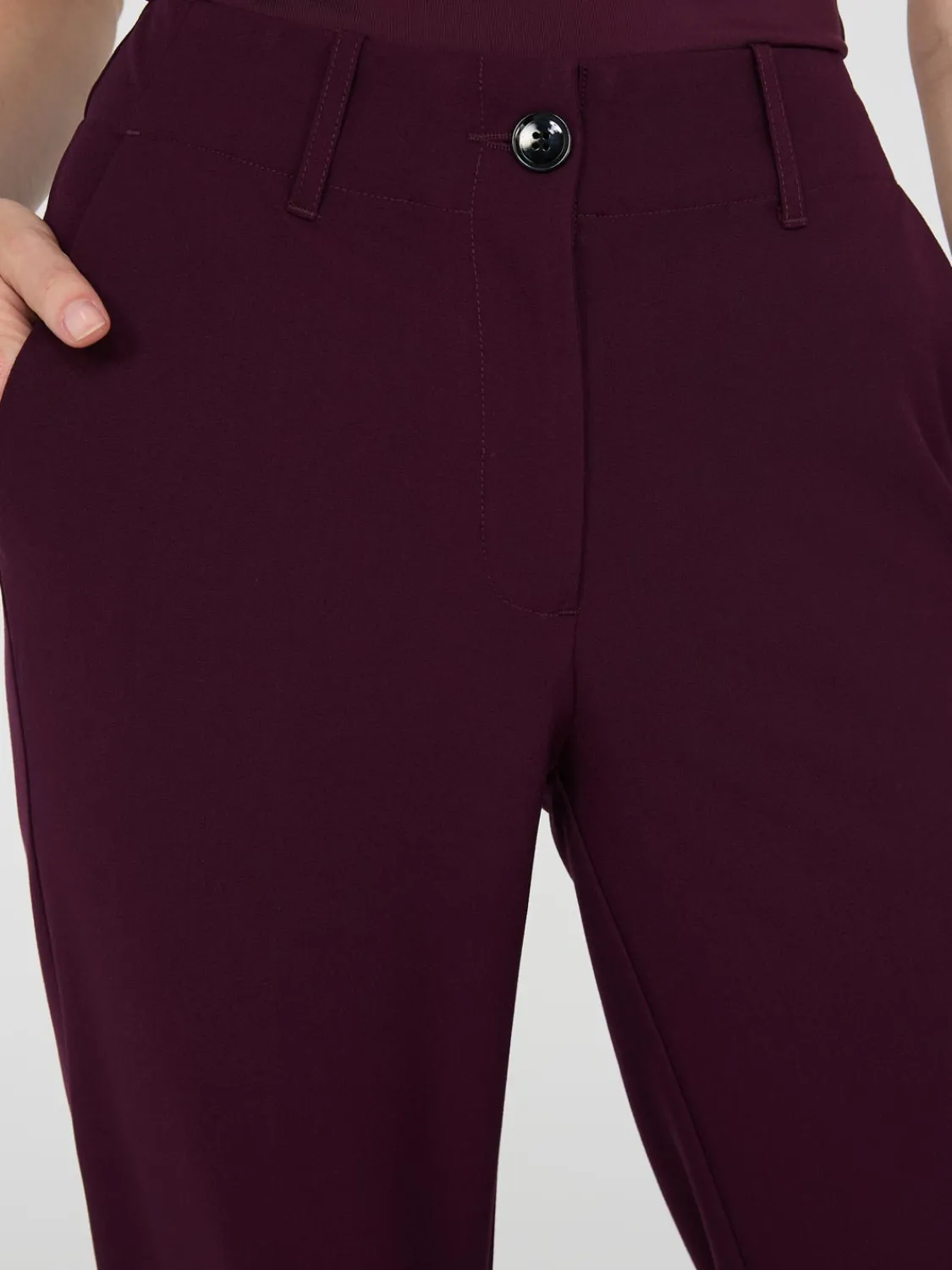 Suzy Shier Suiting|Bottoms>No Waistband Straight Leg Pants