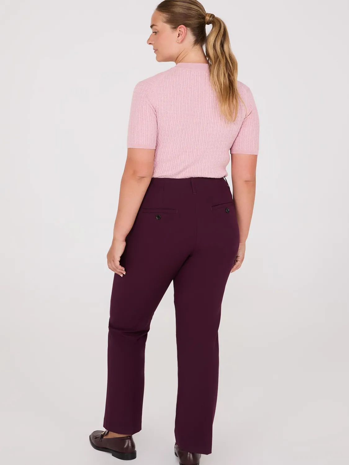 Suzy Shier Suiting|Bottoms>No Waistband Straight Leg Pants