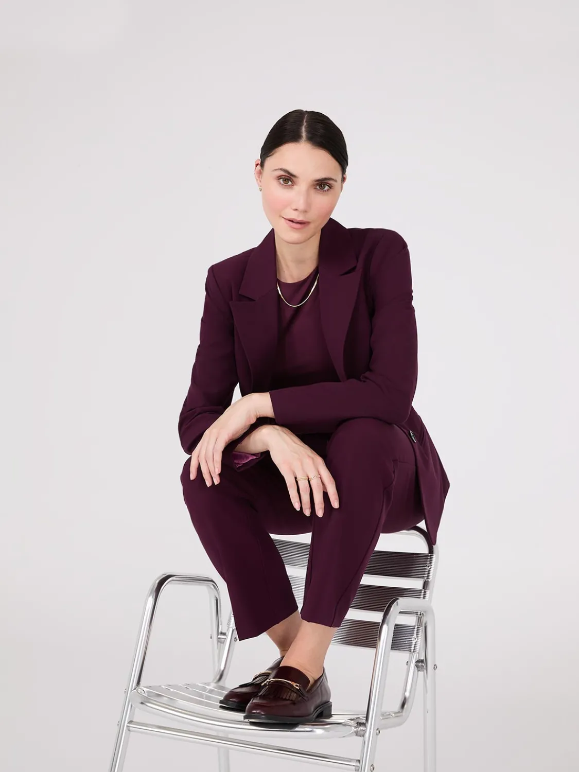 Suzy Shier Suiting|Blazers & Vests>Notch Collar 2-Button Blazer