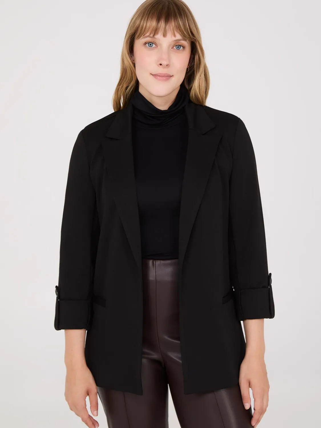 Suzy Shier Blazers & Vests>Open-Front Blazer