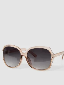 Suzy Shier Sunglasses>Oversized Clear Frame Sunglasses