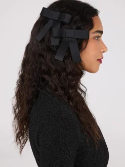 Suzy Shier Hair Accessories>2-Pack Bow Hair Clips