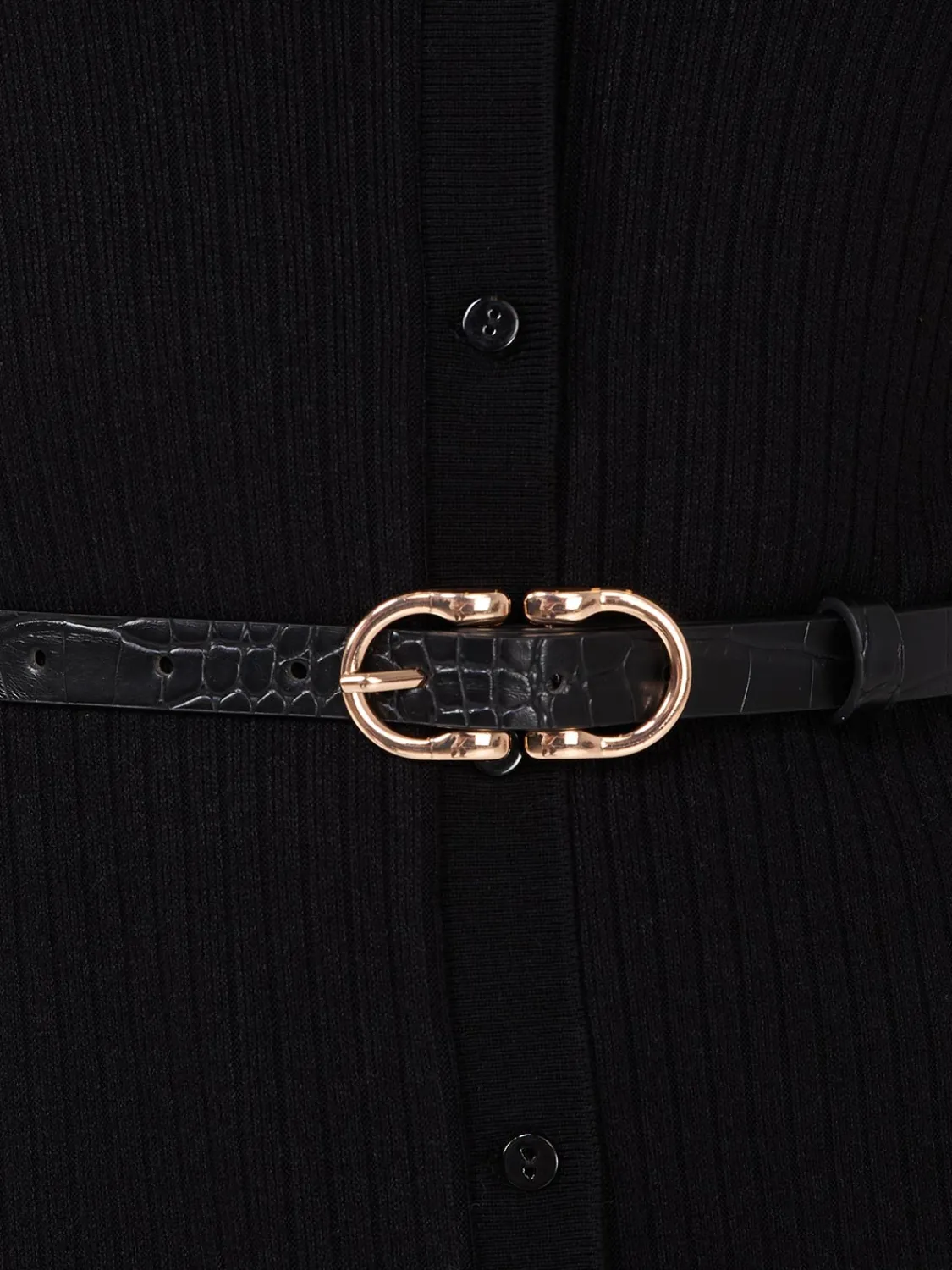 Suzy Shier Belts, Handbags & Shoes>2-Pack Of Double Horseshoe Buckle Belts