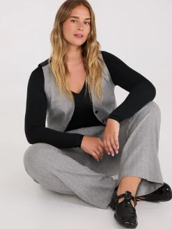 Suzy Shier Suiting|Bottoms>Pinstripe Straight Leg Pants