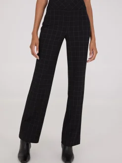 Suzy Shier Bottoms|Pants>Plaid Wide Waistband Pants