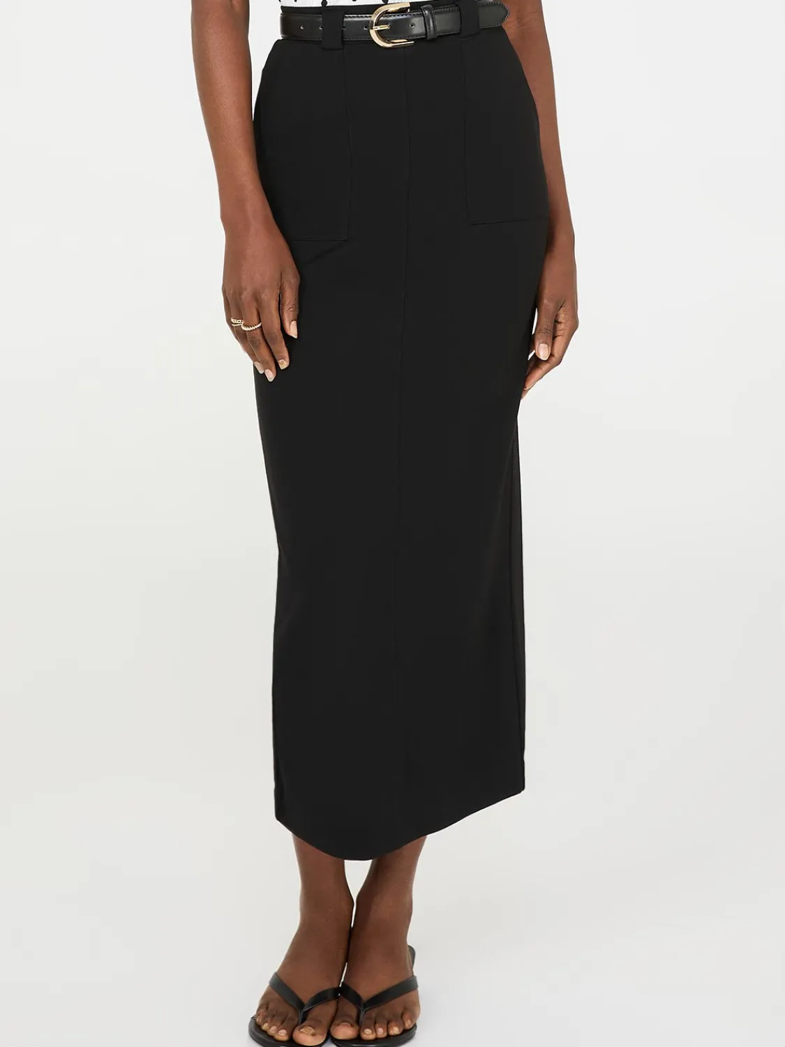 Suzy Shier Bottoms|Skirts>Porkchop Pocket Column Skirt