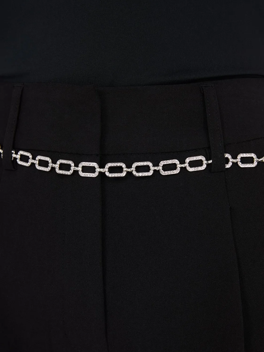 Suzy Shier Belts, Handbags & Shoes>Rhinestone Chain Belt