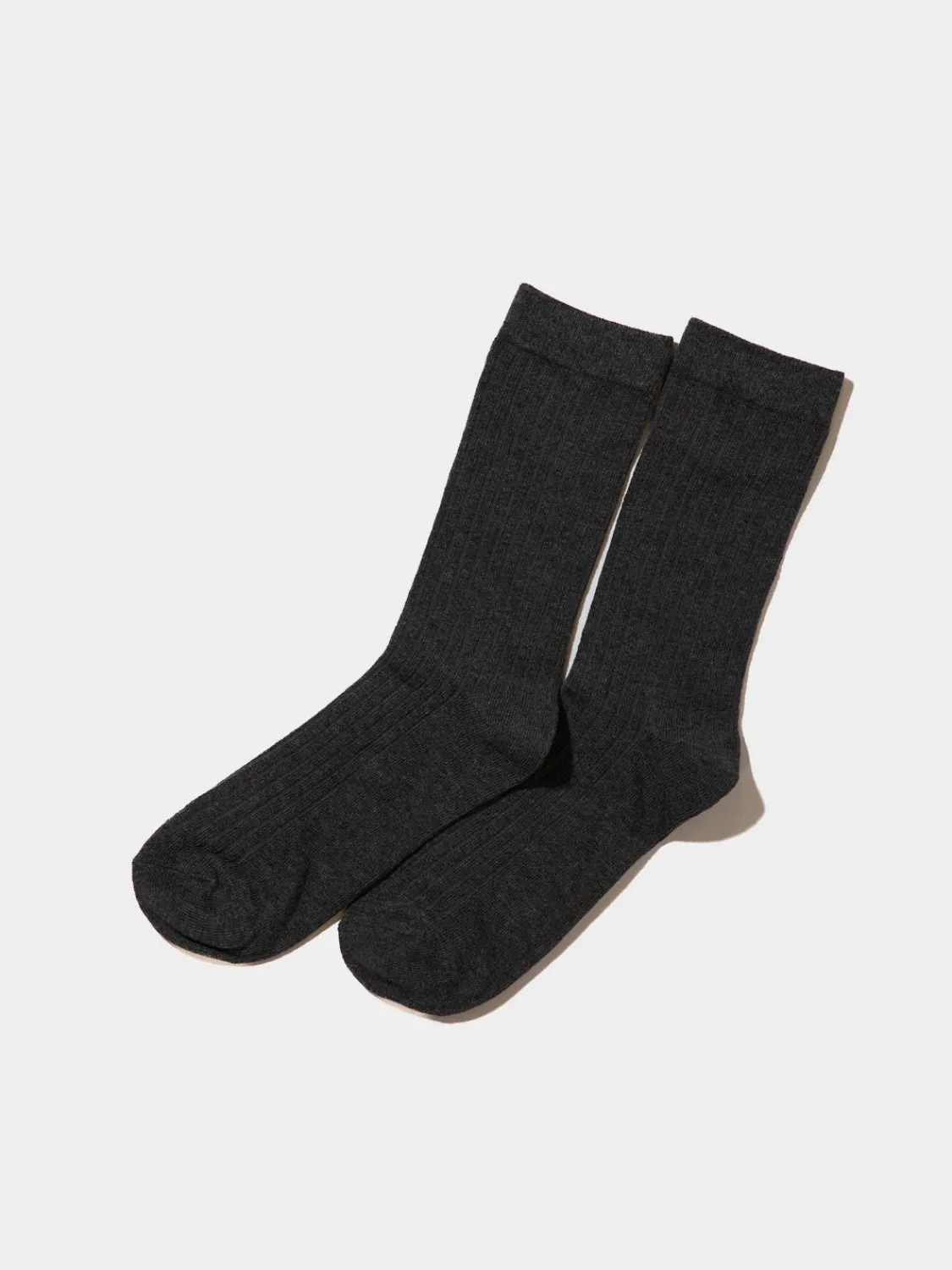 Suzy Shier Socks & Tights>Ribbed Crew Socks