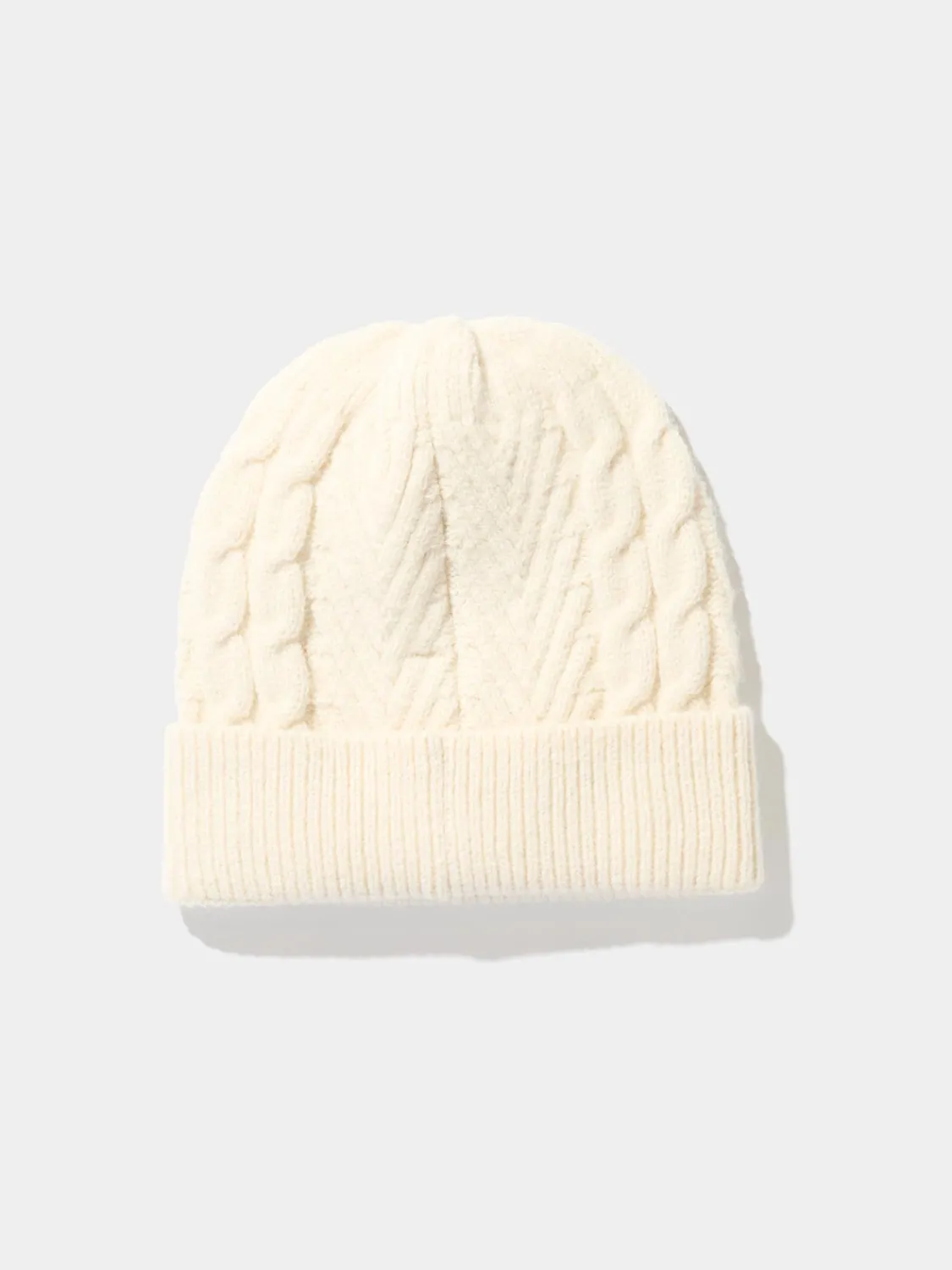 Suzy Shier Hats & Scarves & Gloves>Ribbed Cuff Cable Knit Hat