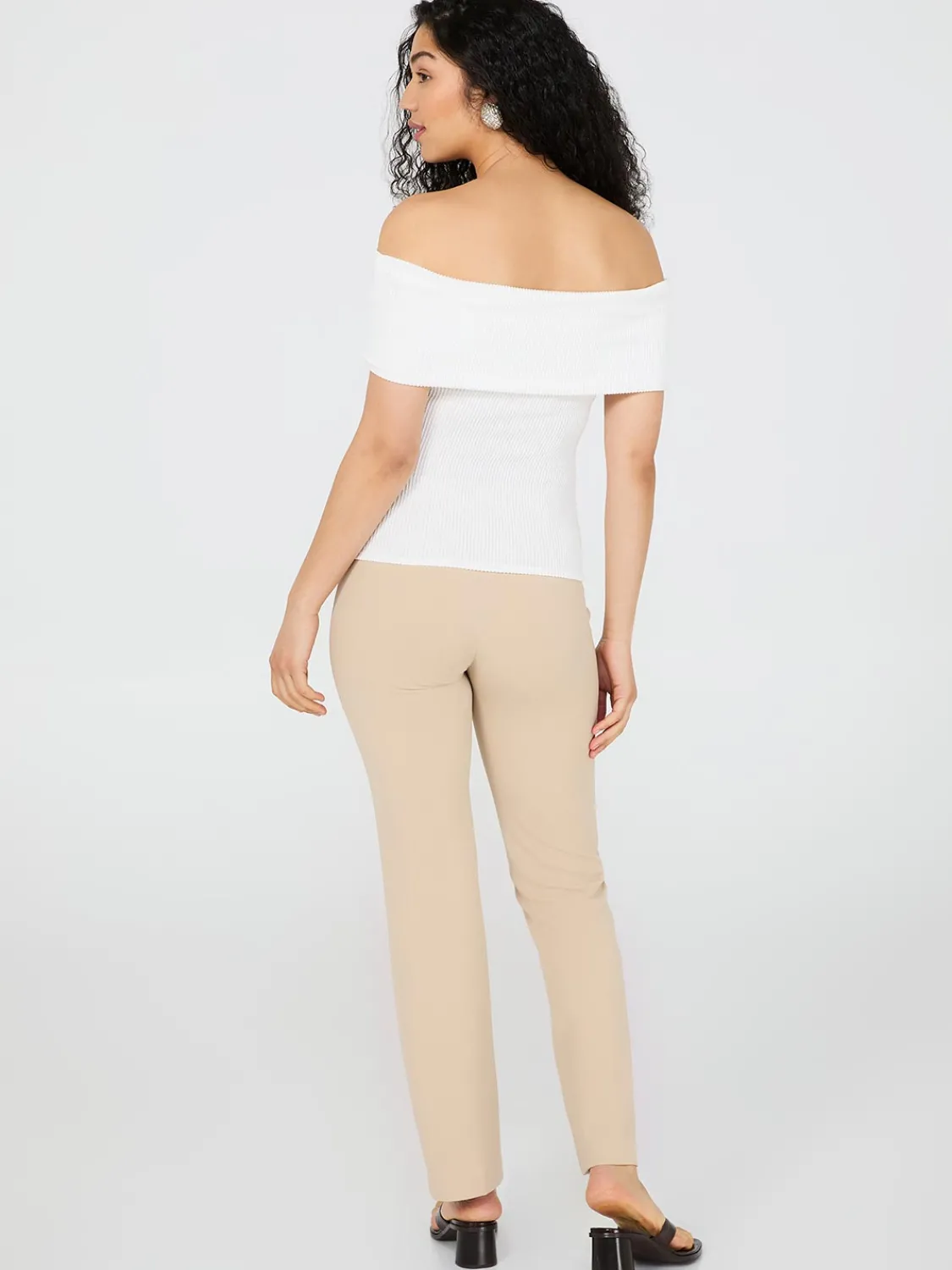 Suzy Shier Short Sleeve|Fashion Tops>Ribbed Off-The-Shoulder Top