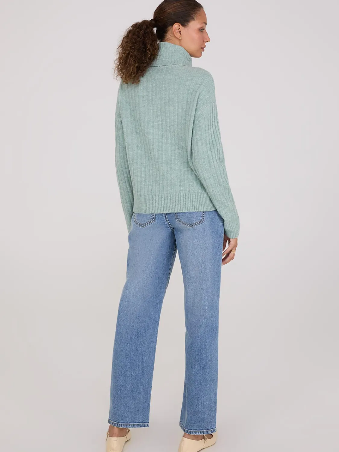 Suzy Shier Long Sleeve|Sweaters & Cardigans>Ribbed Turtleneck Sweater