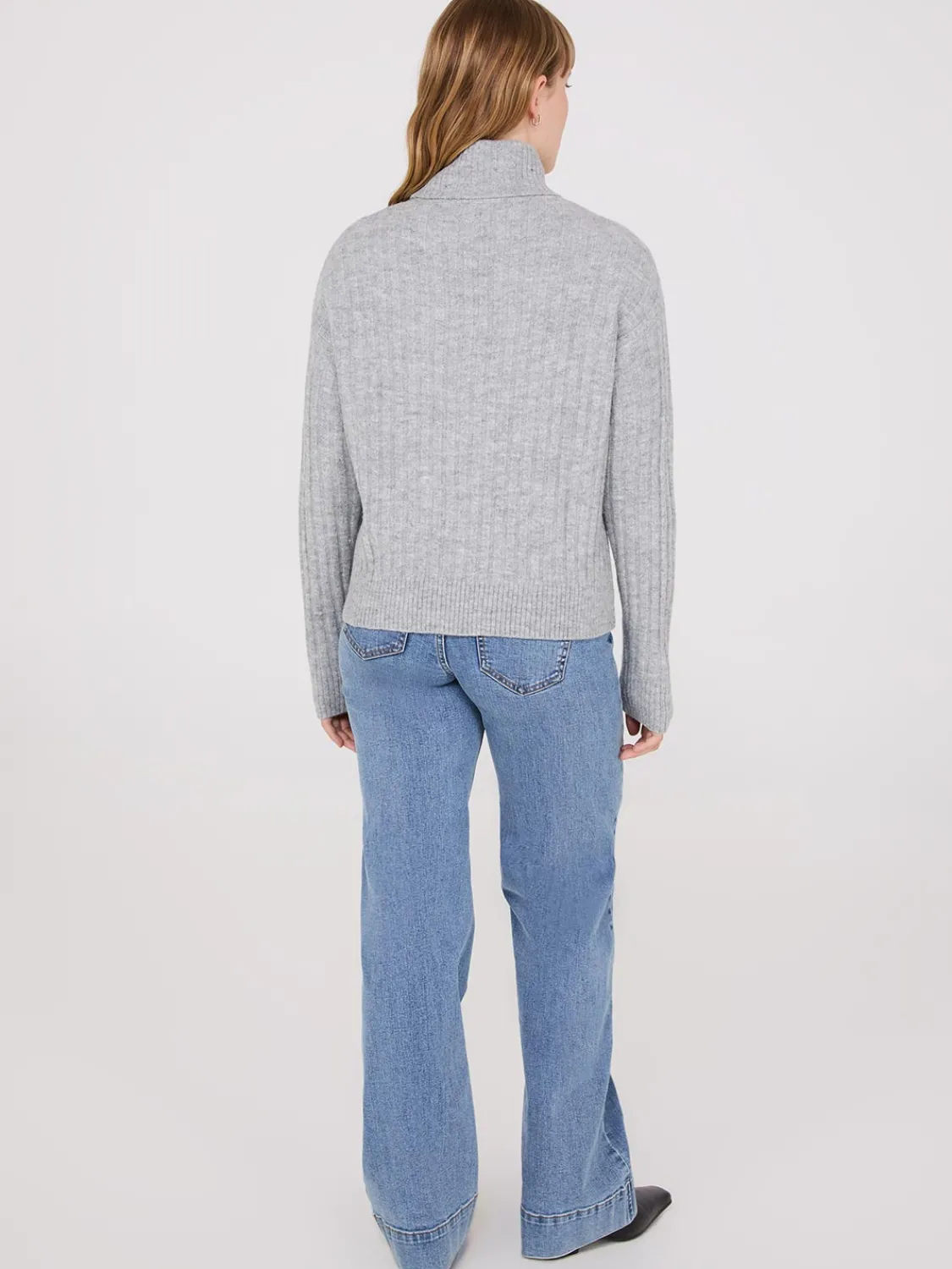 Suzy Shier Long Sleeve|Sweaters & Cardigans>Ribbed Turtleneck Sweater