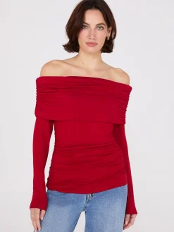Suzy Shier Tops|Long Sleeve><noscript><img width=