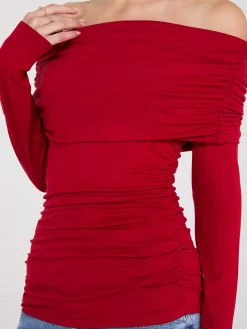 Suzy Shier Tops|Long Sleeve><noscript><img width=