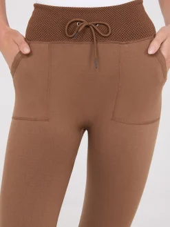 Suzy Shier Leggings & Sweatpants>Seamless Leggings With Drawstring Waistband