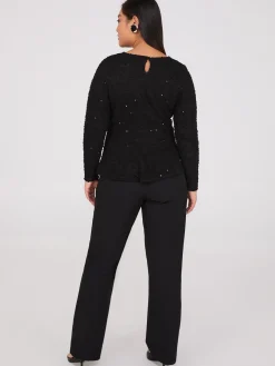 Suzy Shier Tops|Long Sleeve><noscript><img width=