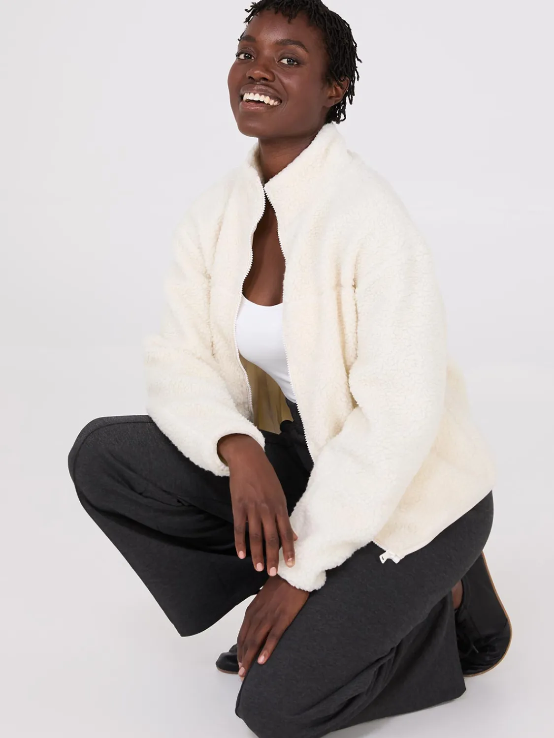 Suzy Shier Puffers & Jackets|Puffers & Jackets>Sherpa Jacket