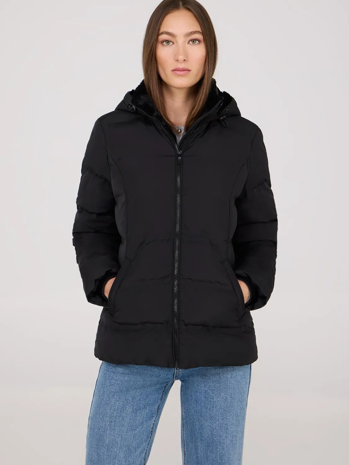 Suzy Shier Puffers & Jackets|Puffers & Jackets>Short Puffer Jacket