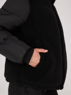Suzy Shier Puffers & Jackets|Puffers & Jackets>Short Shearling Puffer Jacket