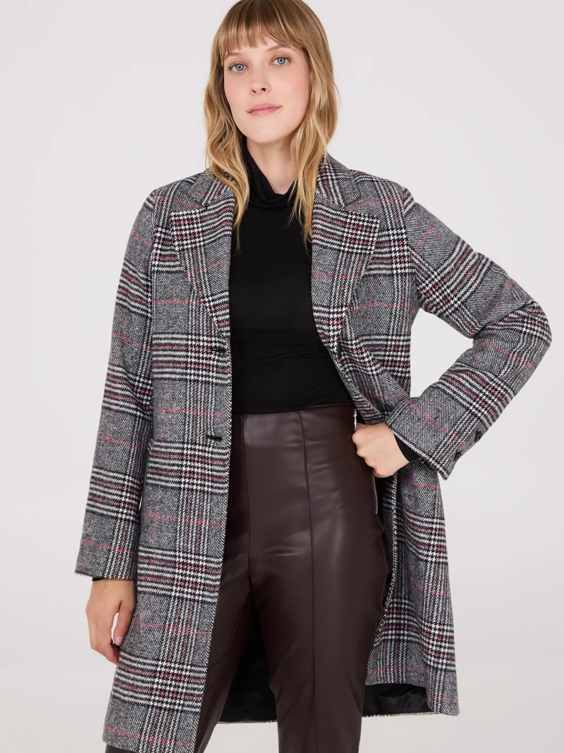 Suzy Shier Coats|Coats>Single-Breasted Car Coat