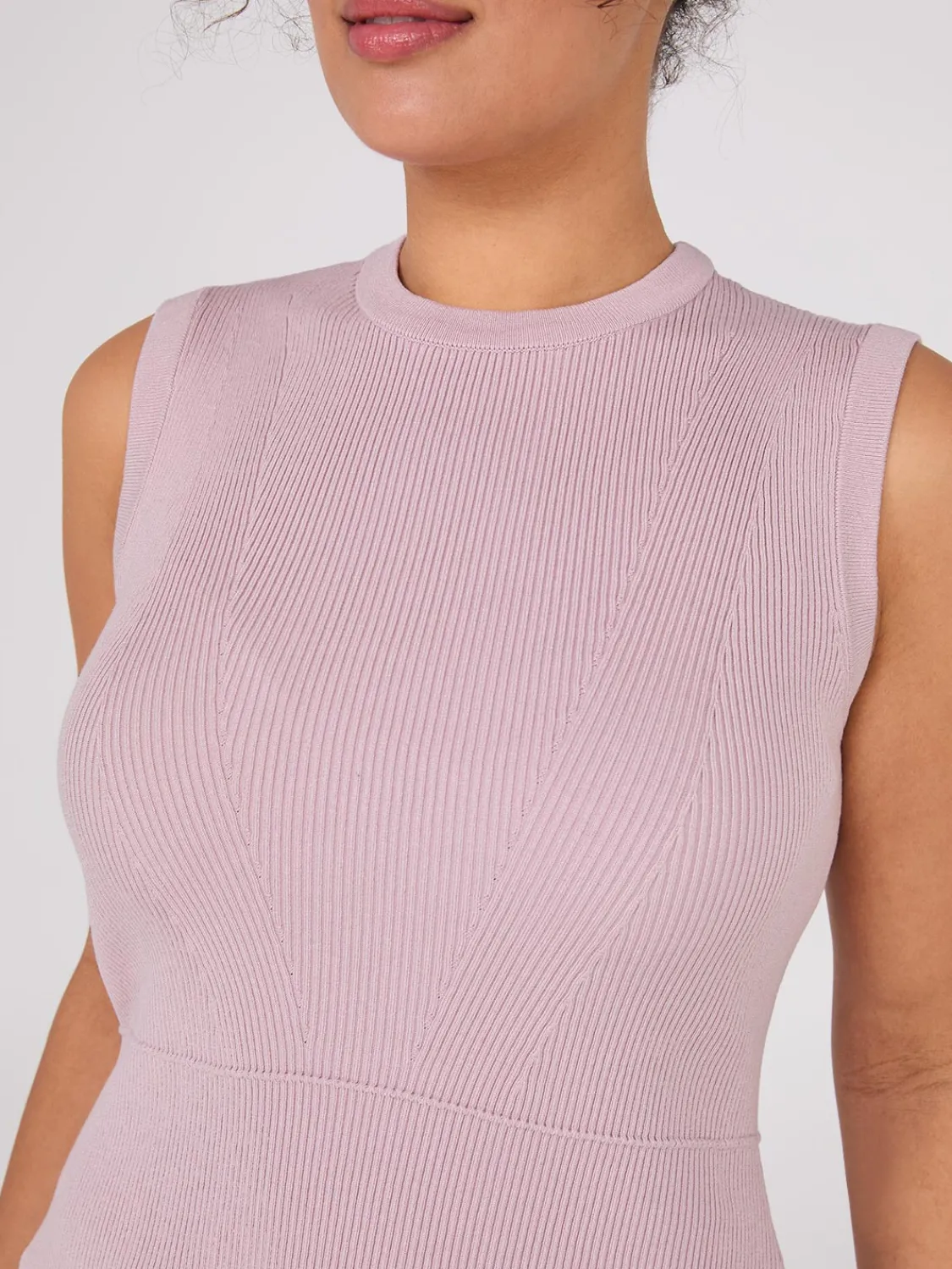 Suzy Shier Sleeveless|Sweaters & Cardigans>Sleeveless Ribbed Sweater