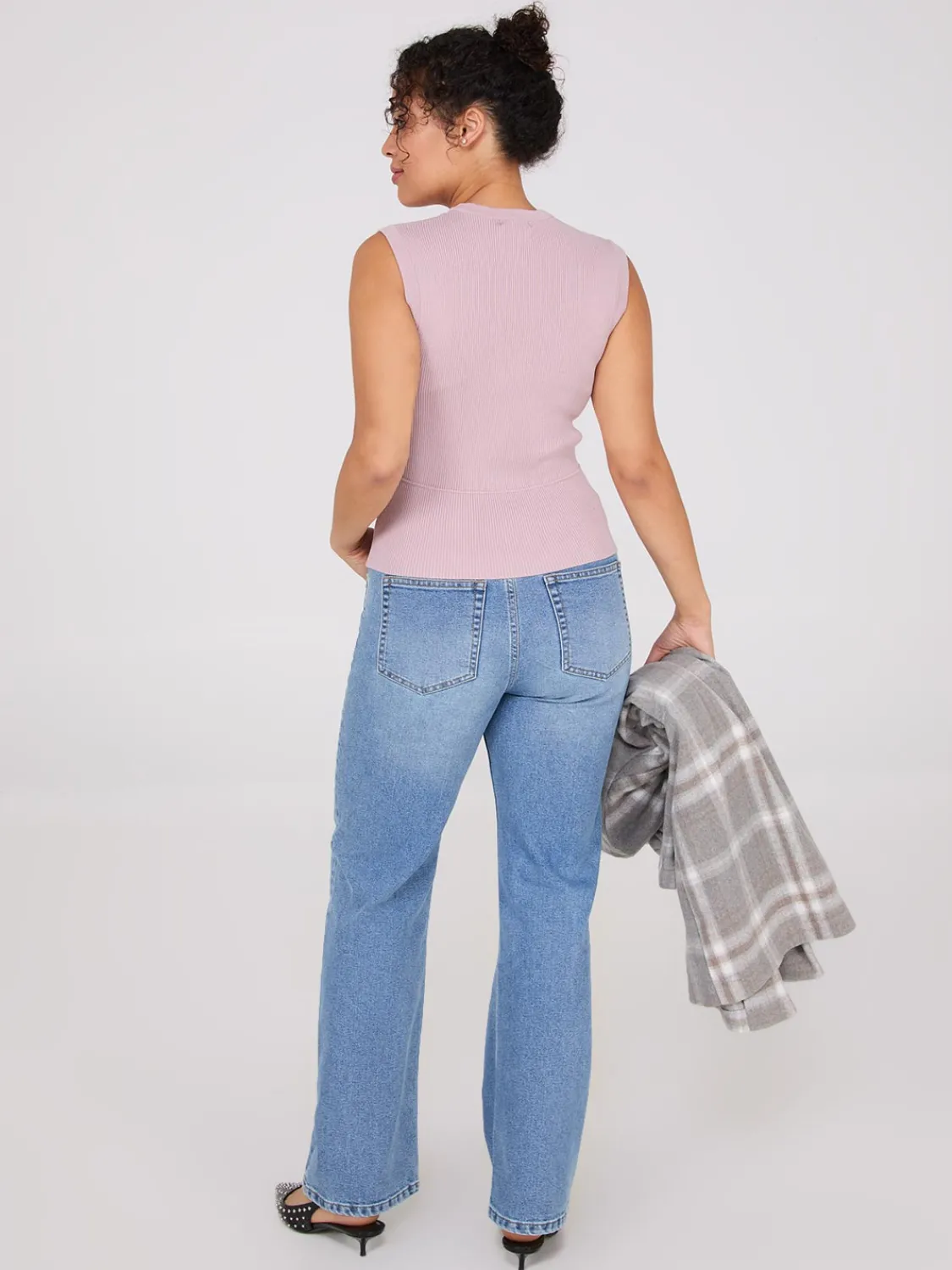 Suzy Shier Sleeveless|Sweaters & Cardigans>Sleeveless Ribbed Sweater