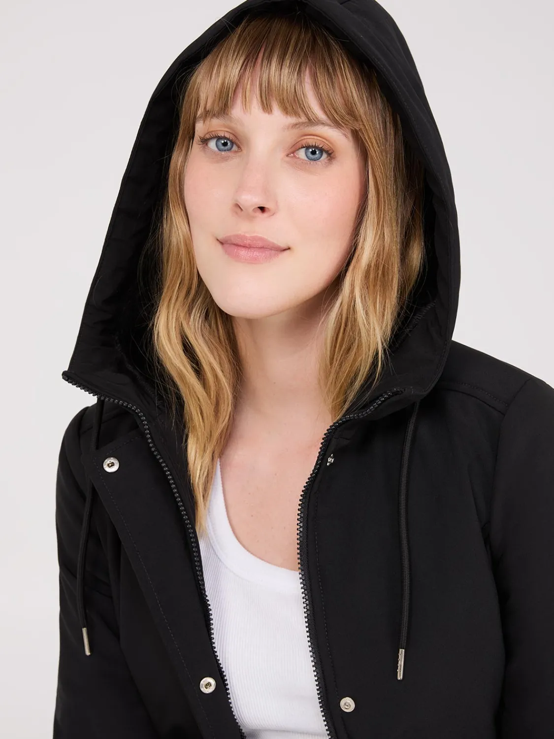 Suzy Shier Puffers & Jackets|Puffers & Jackets>Softshell Hooded Jacket