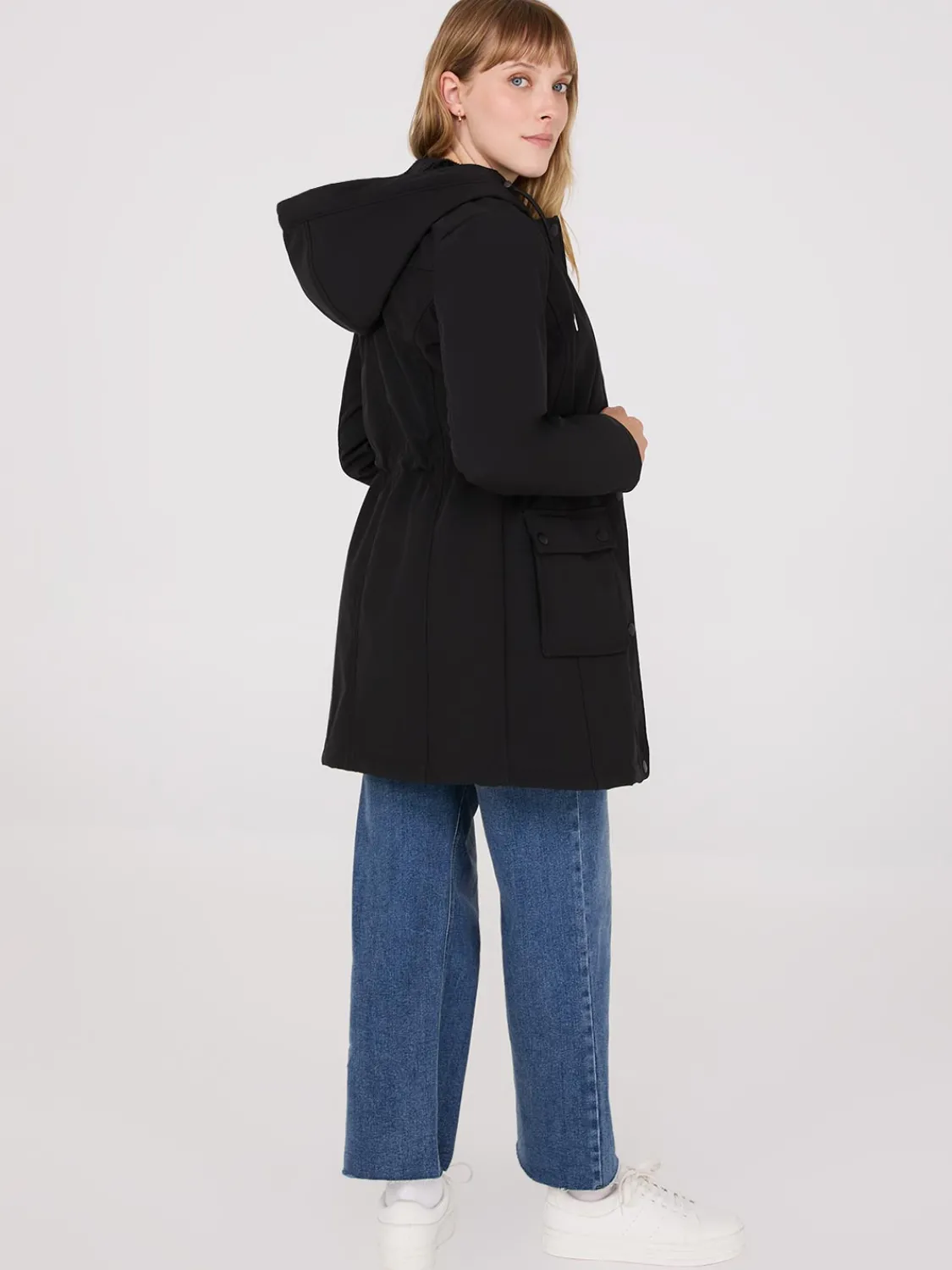 Suzy Shier Puffers & Jackets|Puffers & Jackets>Softshell Hooded Jacket