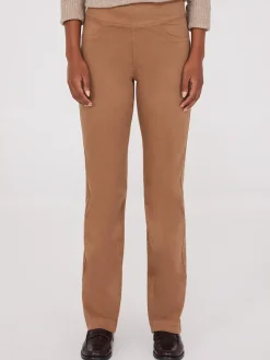 Suzy Shier Pants>Straight Leg Twill Trousers