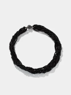 Suzy Shier Jewelry By Le Château>Twisted Beaded Necklace