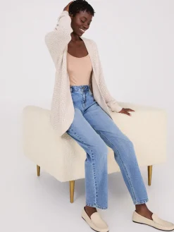Suzy Shier Long Sleeve|Sweaters & Cardigans>Waffle Knit Cardigan