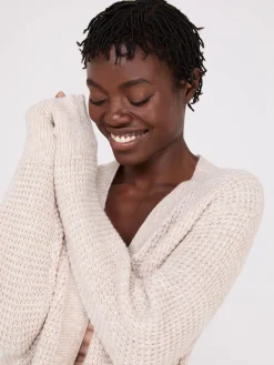 Suzy Shier Long Sleeve|Sweaters & Cardigans>Waffle Knit Cardigan