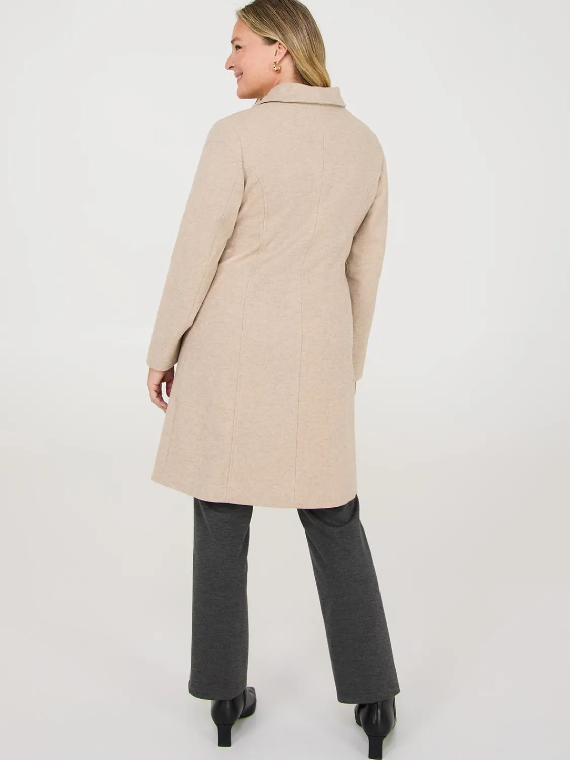 Suzy Shier Coats|Coats>Wrap Collar Coat