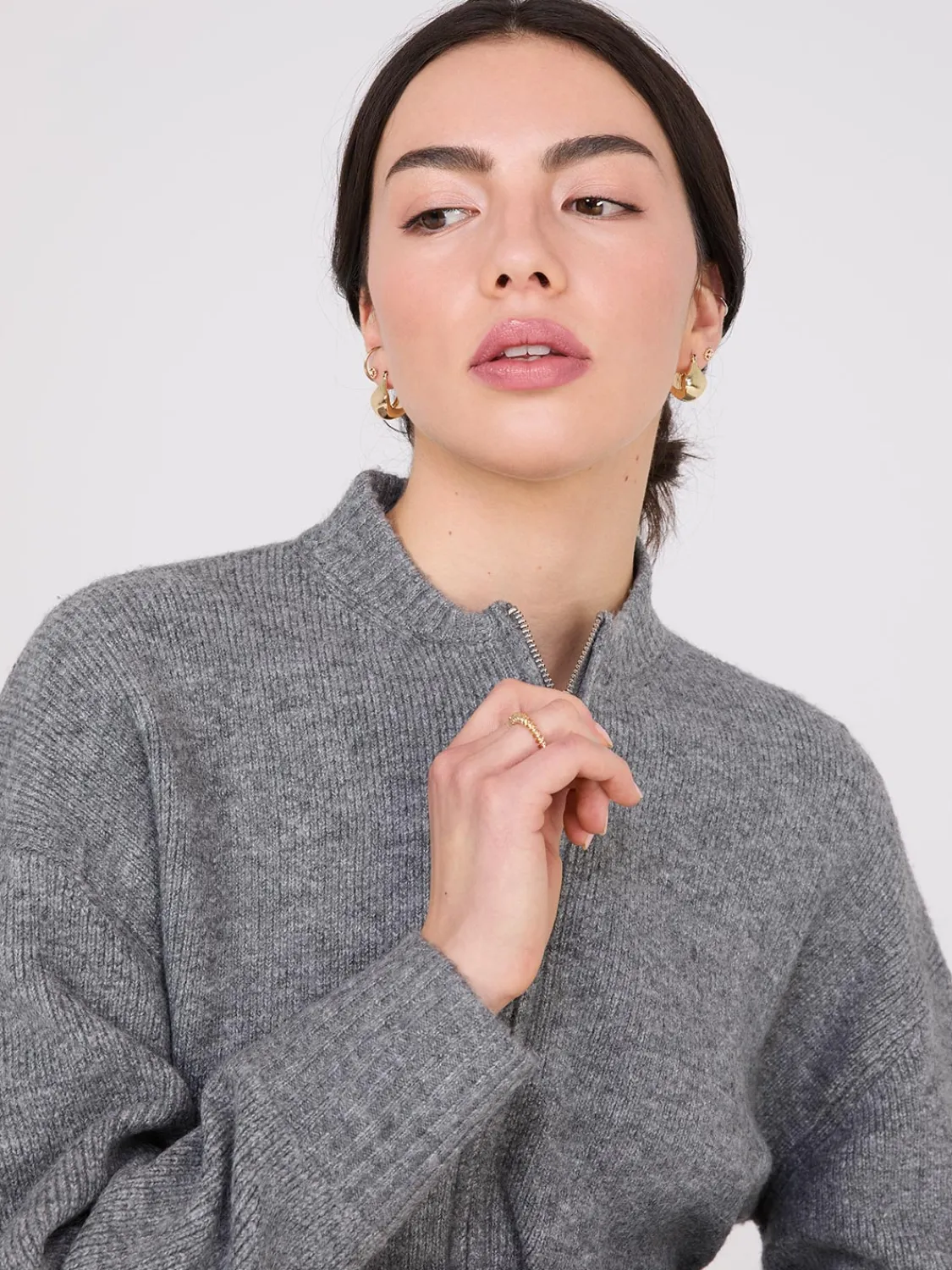 Suzy Shier Long Sleeve|Sweaters & Cardigans>Zip-Front Cardigan