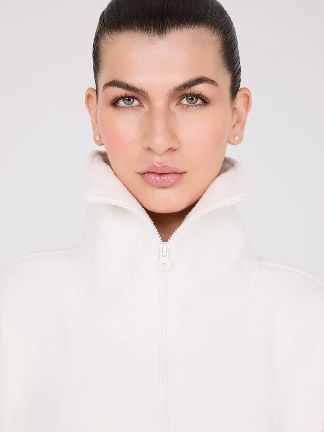 Suzy Shier Lounge & Pjs|Long Sleeve>Zip-Front Sherpa Sweater