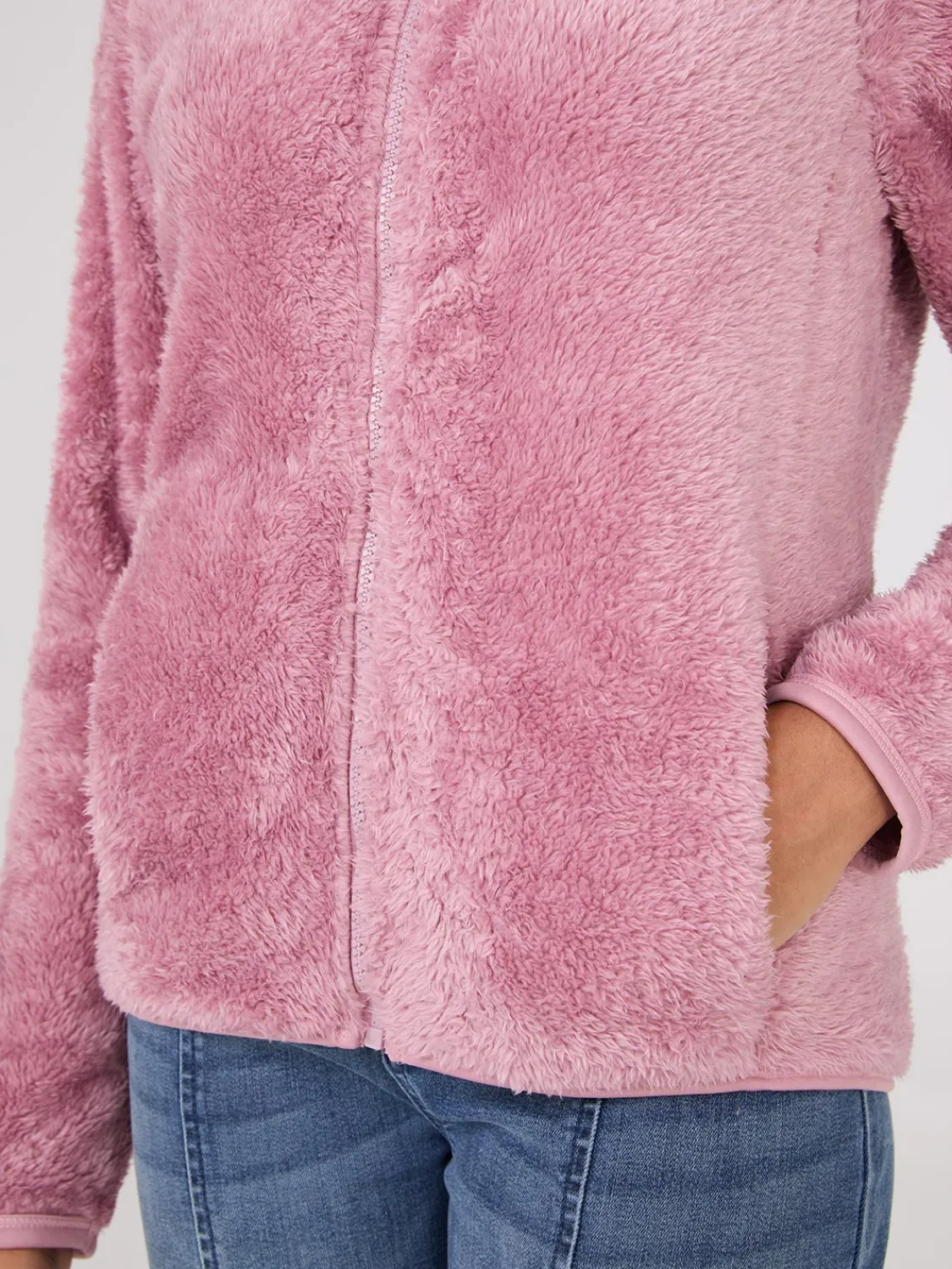 Suzy Shier Lounge & Pjs|Long Sleeve>Zip-Up Teddy Jacket